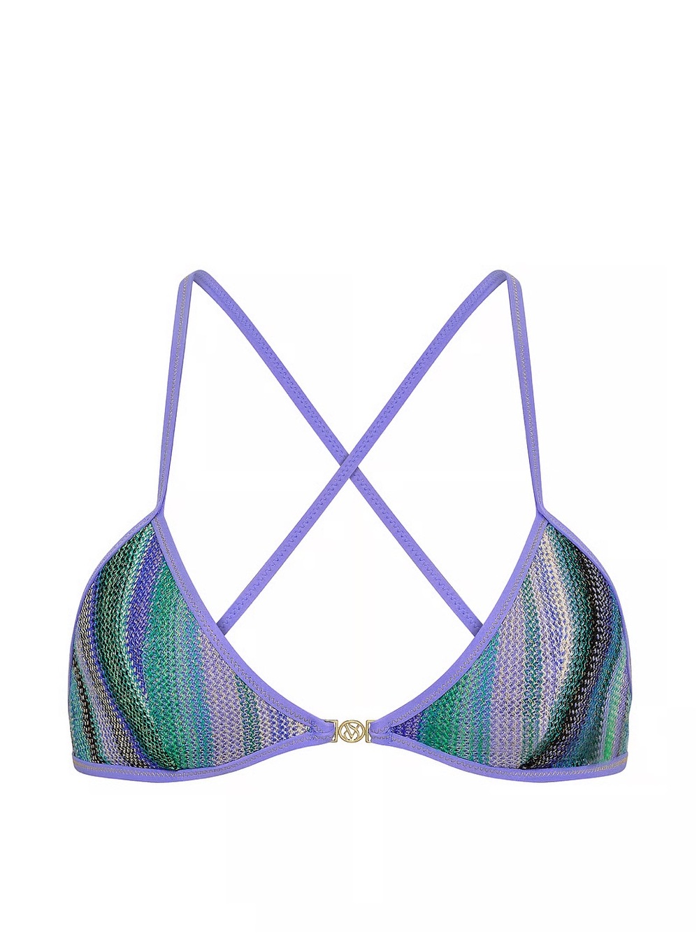 VICTORIA'S SECRET SWIM
Shimmer Stripe Knit Triangle Bikini Top
